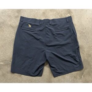 Peter Millar TPC Sawgrass Golden Goat Golf Shorts Men Size 38 Navy Blue